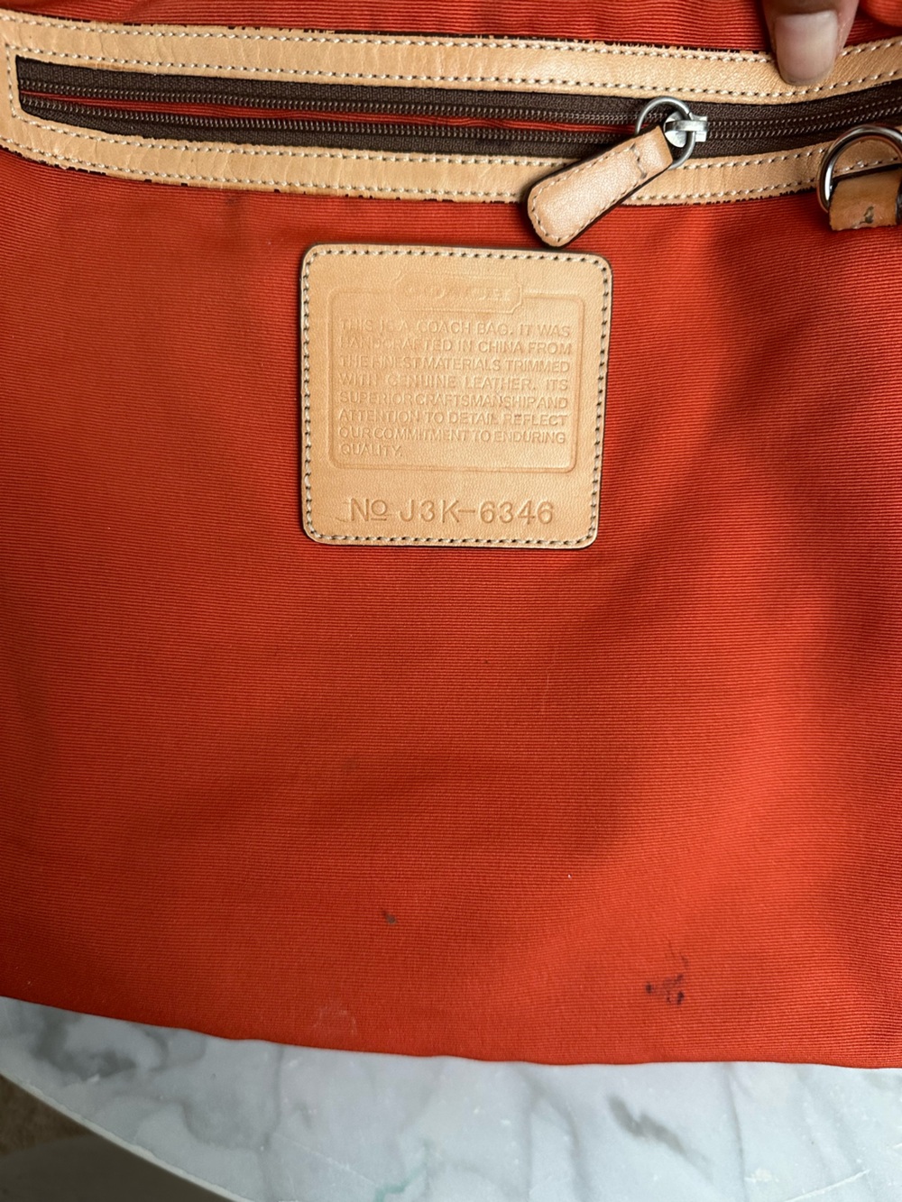 Coach Signature Hobo in Brown and Tan Leather Trim - Picture 5 of 6